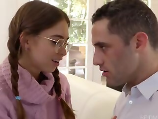 cumshot anal brunette